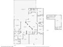 Detailed floor plan showcasing the layout of the home, including bedrooms, bathrooms, and living areas at 21215 Tyrell Way, Land O Lakes, FL 34638