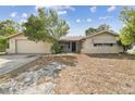 Charming single-story home with a front lawn and attached two-car garage at 8907 Pandora Ln, Port Richey, FL 34668