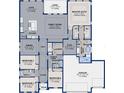Floor plan showcasing a spacious layout with 4 bedrooms, a Gathering room, and a lanai at 17804 Brewster Grn, Lutz, FL 33559