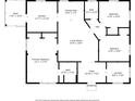 Detailed floorplan showcasing layout including bedrooms, bathrooms, living room and kitchen at 19496 Wildwood Dr, Brooksville, FL 34601