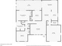 Detailed floorplan of the home showcasing the layout of the rooms and dimensions at 2105 Sugarbush Dr, Holiday, FL 34690