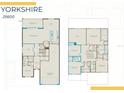 Detailed floor plan showcasing the layout of the home, including bedrooms and living spaces at 5949 Bluestar Ct, Lakewood Ranch, FL 34211