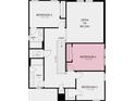 Second-floor layout with beds 2-4, and 2 bathrooms at 843 Steel Dr, Apollo Beach, FL 33572