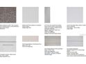 Tile, countertop, cabinet, and floor selections for the home's finishes at 843 Steel Dr, Apollo Beach, FL 33572