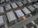 Aerial shot of the property lines, highlighting the home's location within a friendly neighborhood at 35051 Colony Hills Dr, Zephyrhills, FL 33541