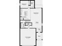 Layout of the first floor including a two car garage, laundry, kitchen, dining, great room, and half bath at 13261 Tropical Breeze Way, Hudson, FL 34669