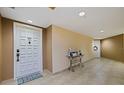 Inviting hallway entrance with neutral tones and a decorative table display at 6287 Bahia Del Mar Cir # 801, St Petersburg, FL 33715