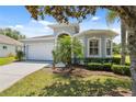 Charming single-story home featuring a well-manicured lawn and a two-car garage in a tranquil neighborhood at 11220 Godwit Ct, New Port Richey, FL 34654