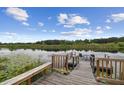 Private dock overlooking a tranquil lake, perfect for enjoying waterfront views at 1703 Ryan Dr, Lutz, FL 33549