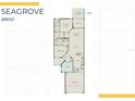 Seagrove floorplan features an owner's suite, gathering room, cafe, den, lanai, and two bedrooms at 14313 Eagle Branch Dr, Nokomis, FL 34275
