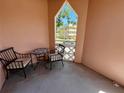 Private outdoor seating area with a view of the neighborhood at 2457 Ecuadorian Way # 57, Clearwater, FL 33763