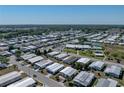 Aerial view of a well-maintained community, highlighting the home's location and neighborhood amenities at 35149 Wagner Way, Zephyrhills, FL 33541