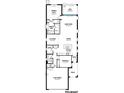 Detailed floor plan showcasing the layout of a two-bedroom single Gathering home with a flex room at 11375 Boundless Ter, Venice, FL 34293