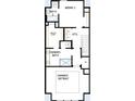 Upstairs floorplan featuring the owner's retreat, owner's bath, second bedroom, and utility room at 6605 N Nebraska Ave # 6, Tampa, FL 33604