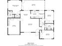 Floor plan showcasing layout with 3 bedrooms, living areas, kitchen, garage, and sunroom at 1301 62Nd S Ter, St Petersburg, FL 33705