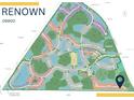 Community map showcases available homesites, nature preserves, ponds, and nearby walking trails at 14727 Eagle Branch Dr, Nokomis, FL 34275