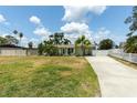 A quaint, single-story home with a well-kept lawn and white fence, offering curb appeal and privacy at 4681 Carson Ne St, St Petersburg, FL 33703