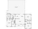 Detailed floor plan showcasing the layout with primary bedroom, living areas, and a screened pool at 1450 Palmetto St, Clearwater, FL 33755