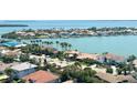 Stunning aerial view of luxury waterfront homes, showcasing the desirable coastal community and the intercoastal at 4900 Brittany S Dr # 1810, St Petersburg, FL 33715