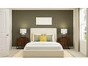 Cozy bedroom featuring a comfortable bed, stylish nightstands, and a sunlit window at 2673 Buttercup Lucine Ln, Ruskin, FL 33570