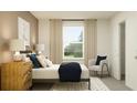 Bright and airy bedroom features a cozy chair, plush pillows, natural light, and a serene, comfortable space at 11837 Blue Diamond Trl, Parrish, FL 34219