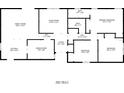 Detailed floorplan showing the layout of the home, including dimensions at 3719 Greenford St, Valrico, FL 33596