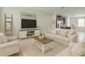 Inviting living room with a comfortable sofa, modern decor, and ample natural light for relaxation at 2432 Hearth Dr, Odessa, FL 33556