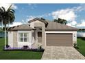 Inviting single-story home featuring neutral tones, and well-maintained landscaping at 3546 Malta Ave, Wesley Chapel, FL 33543
