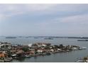 Amazing water view from this home, showing canals, houses and out to the gulf waters at 400 Island Way # 1709, Clearwater Beach, FL 33767