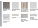 Selection of flooring, countertops, and cabinet finishes available for customizing the home at 33284 Castaway Loop, Wesley Chapel, FL 33543