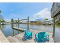 Scenic view from the private boat dock with calm water and beautiful waterfront neighborhood at 10710 Donbrese Ave, Tampa, FL 33615