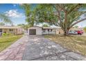 Charming single-story home featuring a well-maintained front yard and mature tree providing ample shade at 5734 20Th N Ave, St Petersburg, FL 33710