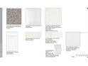 Selection of coordinated interior finishes and flooring options at 29524 Zupetta Ln, Wesley Chapel, FL 33543