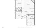 Detailed floor plan showcasing the layout of bedrooms, bathrooms, living spaces, and kitchen, emphasizing spaciousness and design at 1103 Old Mill Pond Rd, Palm Harbor, FL 34683