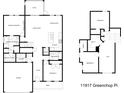 Detailed floor plan of the home showcasing the layout of rooms and amenities at 11917 Greenchop Pl, Riverview, FL 33579