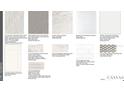 A selection of tile, stone, and cabinet finishes to coordinate your dream home design at 29807 Imperati Blvd, Wesley Chapel, FL 33543