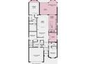 Detailed floor plan showcasing the layout of a spacious home with a primary suite, and outdoor living area at 29825 Imperati Blvd, Wesley Chapel, FL 33543