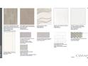 Selection of interior design materials showing tile, carpet, and countertop samples for home customization at 29825 Imperati Blvd, Wesley Chapel, FL 33543