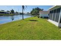 Beautiful green grass with a lake in the backyard, perfect for relaxation and outdoor activities at 10040 38Th N Way, Pinellas Park, FL 33782