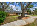 Charming single-Gathering home with a well-maintained lawn and a two-car garage at 48 Bishop Creek Dr, Safety Harbor, FL 34695