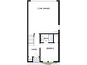 Detailed floorplan showing the entry, a 2-car garage, and bedroom 3 with attached bath at 6605 N Nebraska Ave # 25, Tampa, FL 33604
