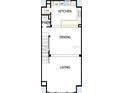 Second floor plan featuring a kitchen, living room, and dining room at 479 31St N Way, St Petersburg, FL 33713