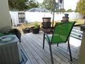 Relax on the back porch, an outdoor space with a garden view and outdoor furniture at 5434 Fairfield S Ave # 1, Gulfport, FL 33707