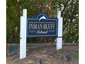 Indian Bluff Island neighborhood entrance sign at 150 Carlyle Dr, Palm Harbor, FL 34683