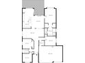 Layout of the house showing the room dimensions and relationship between the spaces at 7606 Nottinghill Sky Dr, Apollo Beach, FL 33572