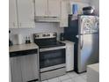 Updated kitchen features stainless steel appliances and ample cabinet space at 11511 113Th St # 5C, Largo, FL 33778