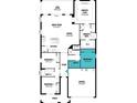 Detailed floor plan showcasing the layout of the home, including bedrooms, bathrooms, kitchen, and living areas at 12313 49Th E St, Parrish, FL 34219