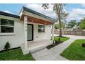 Close up of the front porch and entrance at 6504 N 13Th St, Tampa, FL 33604