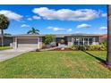 Charming single-story home featuring a well-manicured lawn and inviting curb appeal at 3912 Doral Dr, Tampa, FL 33634