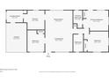Layout showcasing the dimensions and arrangement of rooms including bedrooms, bathrooms, kitchen, living area and carport at 2608 Browning St, Sarasota, FL 34237